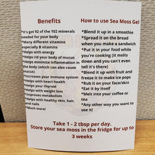 Load image into Gallery viewer, Gold, Purple & Full Spectrum Wild Crafted Irish Sea Moss Gel