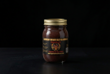 Load image into Gallery viewer, Elderberry Infused Gold Sea Moss Gel jar on a black background
