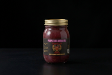 Load image into Gallery viewer, Purple Sea Moss Gel jar on a black background
